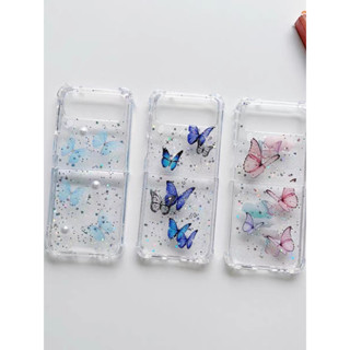 {พร้อมส่ง!!!} ส่งจากไทย ลายผีเสื้อ Samsung Galaxy Z Flip 4 / Z Flip 5 / Z Fold 4 / Z Fold 5