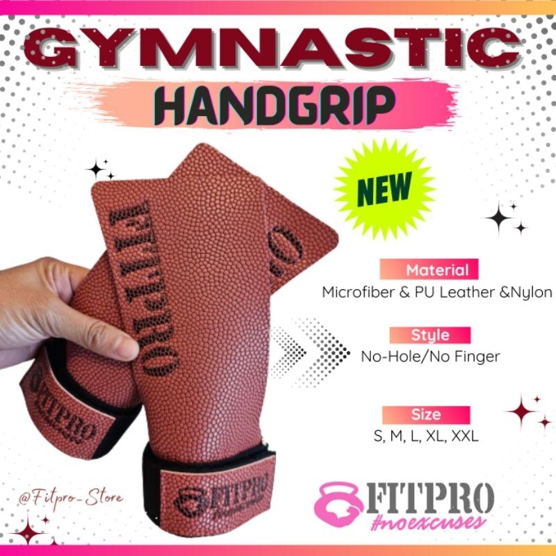 Fitpro ถุงมือออกกำลังกาย Gymnastics Grip, Pull-Up CrossFit Durable Protective  Workout Gloves, Non-Slip  for Men and Wom