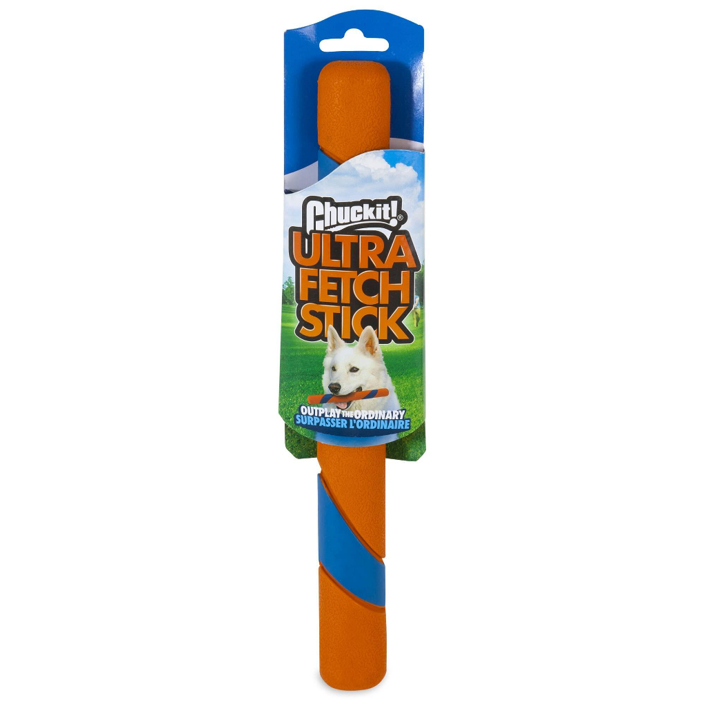 Chuckit! Ultra Fetch Stick Dog Toy แท่งไม้ ของเล่นสุนัขวัสดุยืดหยุ่น คาบง่าย ทนทาน สีสดหาง่าย