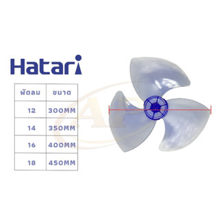 ใบพัดลม ฮาตาริ Hatari 14นิ้ว/16นิ้ว/18นิ้ว/ตัวล็อคพัดลม