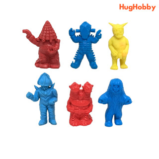 [Set of 6] Vintage 90s Ultraman Kaiju Keshi Eraser Figure (Used)