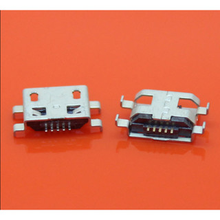 (5ชิ้น)MicroUSB socket female Shen plate 0.8mm SMD Micro5P