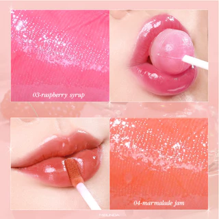 ถูก/แท้/มีไลฟ์ ลิป MEILINDA Sugar Coating Gloss ลิปกลอส ปากฉ่ำ กลอสมีสี ฉ่ำวาว บำรุง เกาหลี