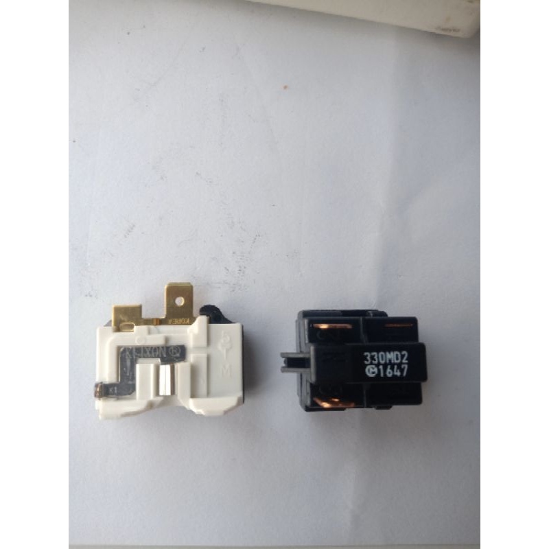 รีเลย์ ตู้เย็น 2 ขา 33 โอมห์ พร้อมโอเวอร์โหลด   ราคาต่อ 1 คู่     ส่งด่วน
