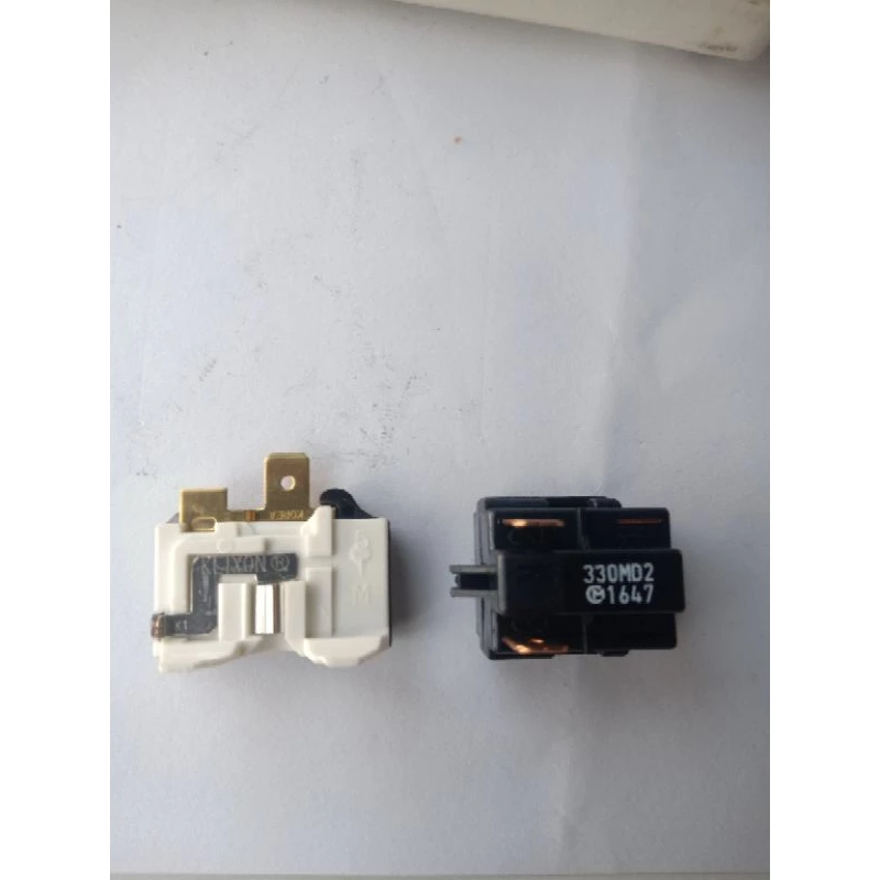 รีเลย์ ตู้เย็น 2 ขา 33 โอมห์ พร้อมโอเวอร์โหลด ราคาต่อ 1 คู่ ส่งด่วน