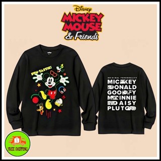 เสื้อDisney แขนยาว ลาย Mickey Mouse สีดำ ( MLX-004 )