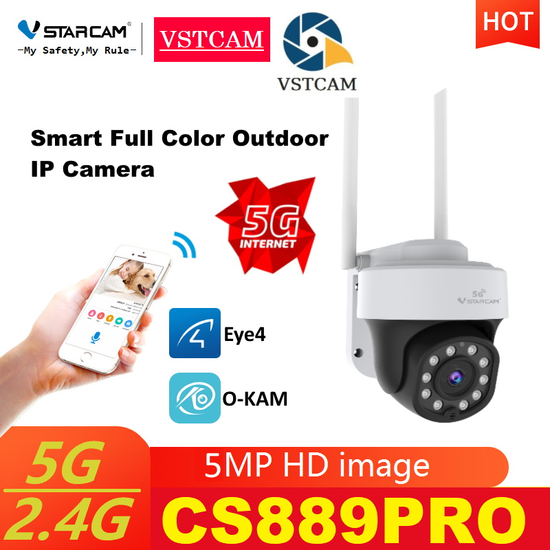 Vstarcam CS889-PRO ใหม่ 2022 (รองรับ Wi-Fi 5G) ความละเอียด 5MP (1520P) Outdoor ภาพสี มีAI+ สัญญาณเตื