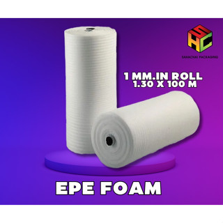 EPE FOAM อีพีอี โฟม 1MM.IN ROLL 1.30 X 100 M