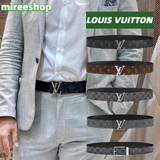 🍒หลุยส์วิตตอง Louis Vuitton เข็มขัดรุ่น LV Initiales ขนาด 40 มม. ใส่ได้ทั้งสองด้าน