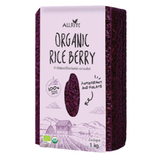 ออไรท์ ข้าวไรซ์เบอร์รี่ ออร์แกนิค 1 กก. - Organic Rice Berry 1kg Allrite brand