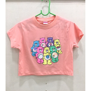 🌈🧸❤️มาใหม่ค่ะ🌈เสื้อครอปแคร์แบร์ เสื้อยืดcarebears สวยน่ารัก ลายชัดค่ะ🧸❤️🌈