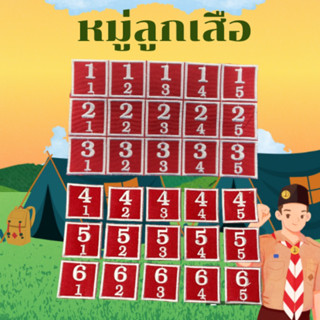 ( 4/1 - 6/5 )ตัวรีดหมู่ลูกเสือ ตัวรีดกองลูกเสือ งานปักสวยๆ ละเอียด เย็บ รีด พร้อมส่ง