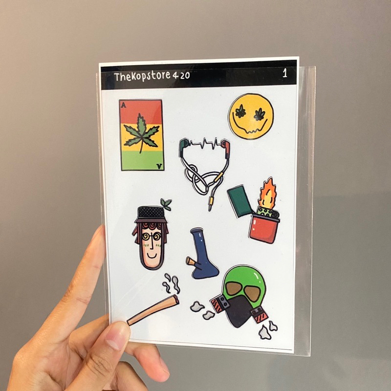 ☘️STICKER 420 No.1✨ (สติ๊กเกอร์สายเขียว)