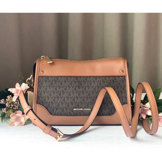 💚แท้💯 พร้อมส่ง💚 MK 32S3G8HC7B MICHAEL Michael Kors Harrison Large Logo Crossbody Bag