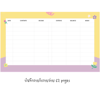 Cashbook Passbook type by Live out loud x Stickwithme4ev สมุดบันทึกรายรับรายจ่าย