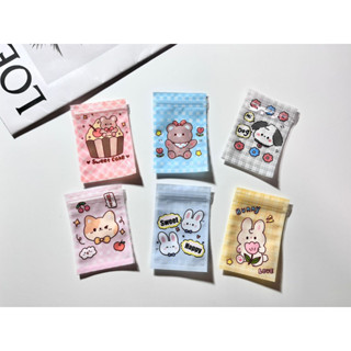 1แพ็ค10ชิ้น ถุงซิปล็อกน่ารักๆ Cartoon zipper bag 7.5cm*11cm