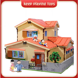 [เปิดตัวผลิตภัณฑ์ใหม่] Keeppley Doraemon Nobita Nobitas home building Blocks ของขวัญโมเดลของเล่นขนาดใหญ่