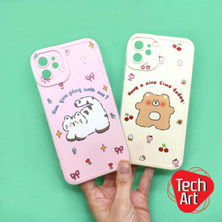 ออปโป้A15 A16 Reno 7z(5G) เคสมือถือนิ่ม TPU ขอบใสกันเลนส์ลายการ์ตูน