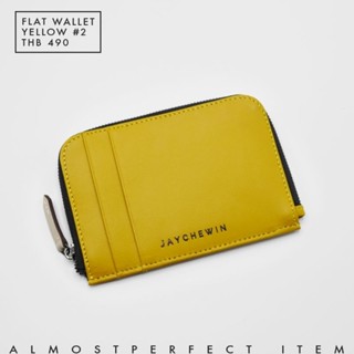 [ Almostperfect Sale ] Flat Wallet สีเหลือง Mustard #2