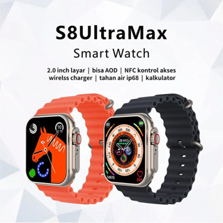 Janit Smart Watch S8 Ultra Max เปลี่ยนรูปได้ รองรับภาษาไทย นาฬิกาอัจฉริยะ โทรออก-รับสายได้ แจ้งเตือนข้อความ ฟังเพลงได้ น