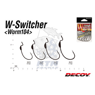 เบ็ดตกปลา เกี่ยวหนอน Decoy Worm 104 S-Switcher