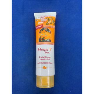 (พิเศษ!! รุ่นเพิ่มปริมาณ 20%)โฟมล้างหน้า ฮันนี่วี บีเอสซี Honei v bsc facial foam (ขนาด 120 กรัม)(ราคาสุดคุ้ม!!)