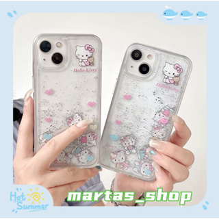 ❤️ส่งของขวัญ❤️ เคสไอโฟน 11 12 13 14 Pro Max HelloKitty แฟชั่น เรียบง่าย สไตล์คู่รัก แฟชั่น Case for iPhone สาวน่ารักหัวใ