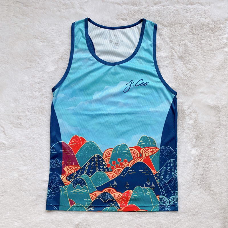 (มือสอง) เสื้อกล้าชาย JCee ลายเนินสวรรค์ ซากุระ ไซส์ 2XS อก 32 นิ้ว