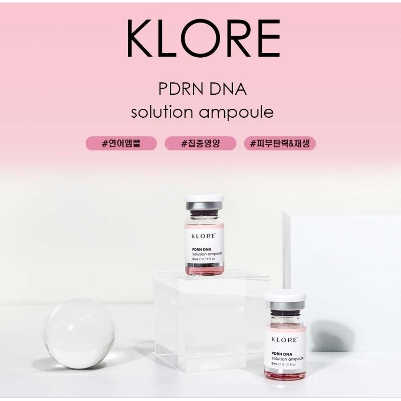 KLORE Glutathione Ampoule Kit 5ml./ Exosome Ampoule Kit 5ml/PDRN Ampoule 5ml.