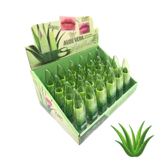 ALOE VERA Lip Balm 99% ลิปกลอสว่านหางจระเข้ ลิป ลิปบาล์ม อโลเวร่า 99% ปากอมชมพูชุ่มชื้น ลิปมัน บำรุงปากเปลี่ยนสี 