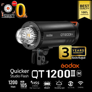 ผ่อน 0%** Godox Flash QT1200III M ( QT1200 III M - 1200w ) - Bowen Mount - รับประกันศูนย์ GodoxThailand 3 ปี