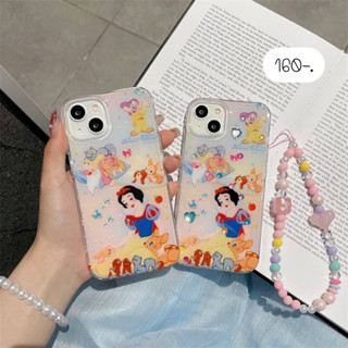 [ พร้อมส่ง ] เคสลายเจ้าหญิง เคสแถมสายห้อย 💛กวางสโนว์