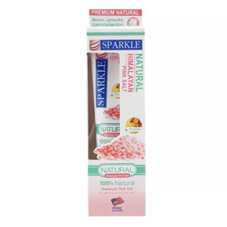 ยาสีฟัน สปาร์คเคิล Sparkle ดูแลเหงือกสูตรเกลือชมพูหิมาลายัน HIMALAYAN PINK SALT 100 ml