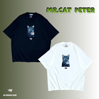 [ARRT]-เสื้อยืด Oversize ลาย MR.CAT PETER