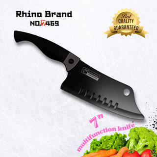 Rhino brand No.7469 Multifunction knife excellent quality มีดทำครัว มีดเคลือบเทปล่อน ขนาดใบมีดยาว 7 นิ้ว สินค้าคุณภาพ