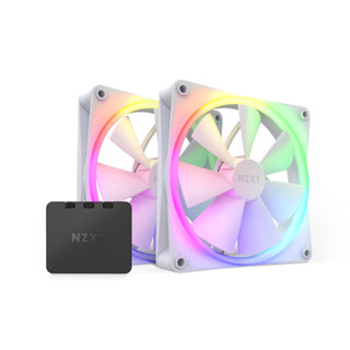 NZXT ( พัดลมระบายความร้อน แบบติดเคส ) F140 RGB WHITE TWIN PACK [2 x140MM RGB FAN] WARRANTY 2Y