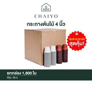 กระถางต้นไม้  4 นิ้ว ยกกล่อง 1,800 ใบ  POT 100 mm (4 inches)  1,800 pcs/box