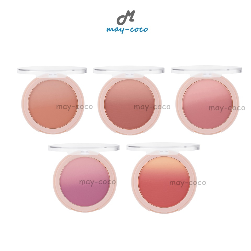 ถูก/แท้/มีไลฟ์ บลัชออน ODBO Ombre Smooth Blusher บลัชออนออมเบร ไล่สี ปัดแก้ม ทาแก้ม 2 สี
