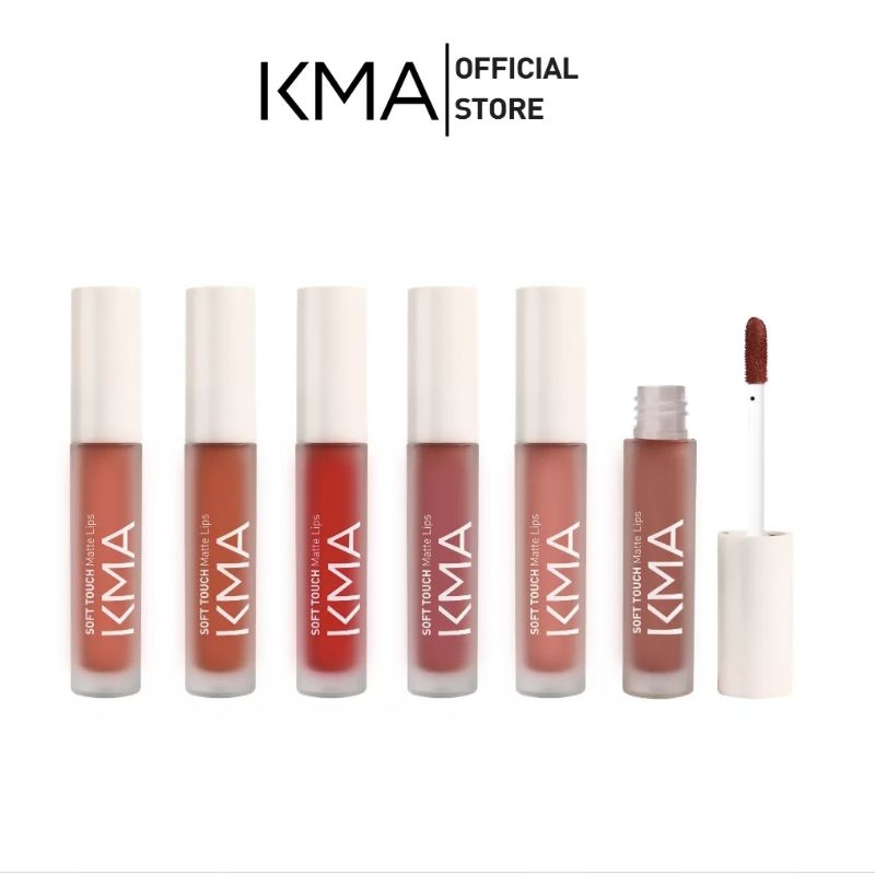 EXP:05/26 KMA ลิปสติก ลิปซอฟต์แมทท์ ติดทน เนื้อเบาไม่เหนอะปาก Soft Touch Matte Lips