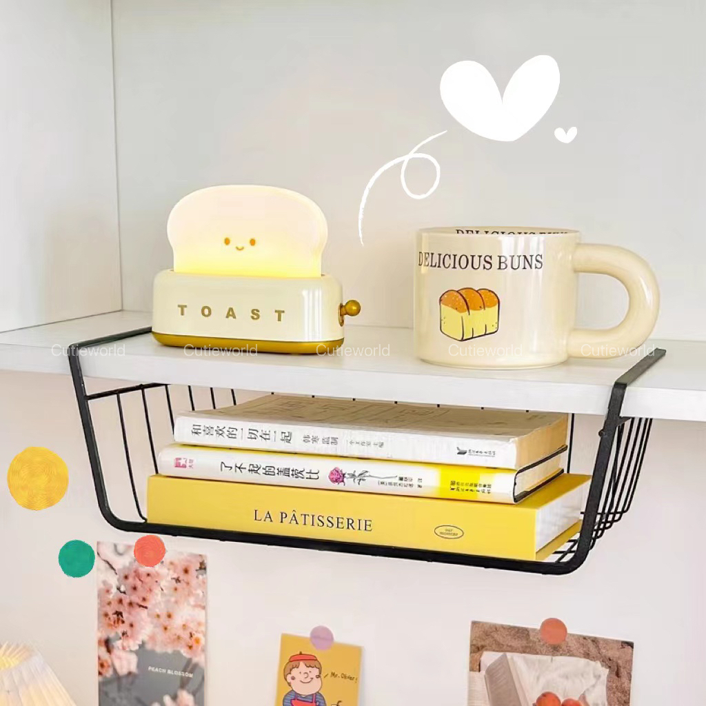 กล่องเก็บของ ตะกร้าใส่ของ ลิ้นชักติดใต้โต๊ะ cutieworld