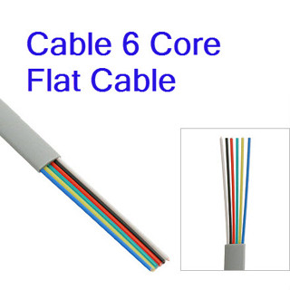 Indoor outdoor telephone cable 6 core flat telephone cable RJ12 RJ11