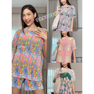 NEW!!!!! เสื้อคอกลม-แขนสั้น(ผ้าอัดพลีท)พร้อมส่งby TANTONG9