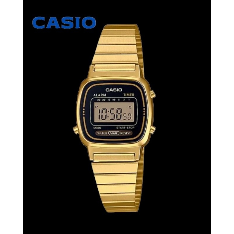 นาฬิกาวินเทจ CASIOรุ่นLA-670  มินิมอลของแท้รับประกันสินค้า 1 ปีเต็ม