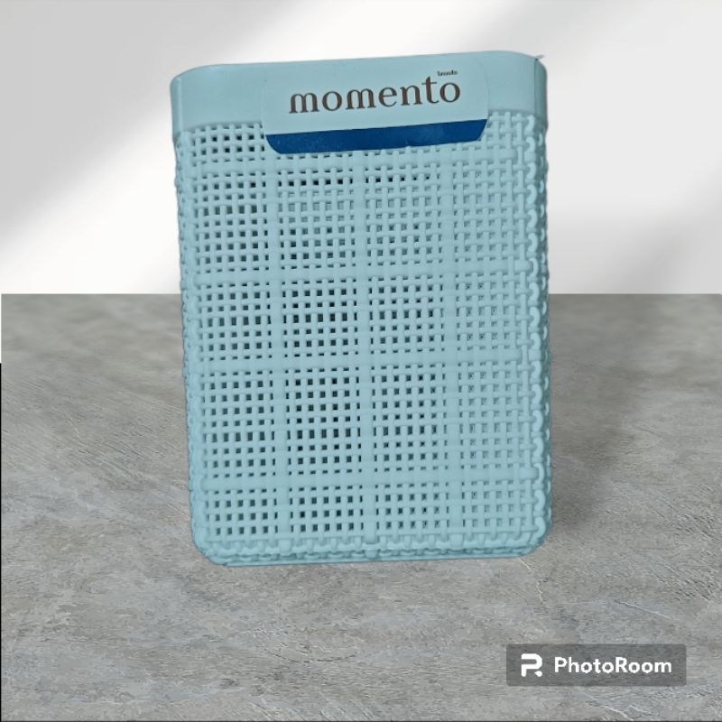 กล่องใส่ของอเนกประสงค์ขนาดเล็ก กล่องใส่เคื่องเขียน กล่องจัดระเบียบ ตะแกรงเหลี่ยนมเล็กลายถี่ ตราmomen