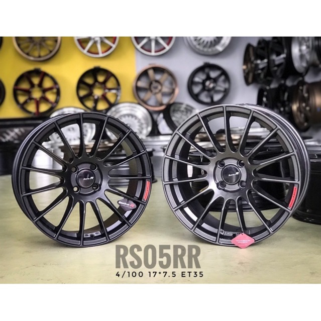 ( 4วง ) RS05RR ขอบ17 4รู100 แม็กใหม่ มี 2 สี
