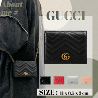 Gucci GG Marmont wallet ผู้หญิง กระเป๋าสตางค์ berry print wallet กระเป๋าสตางค์ผู้หญิงกุชชี่ 466492 DlY wallet