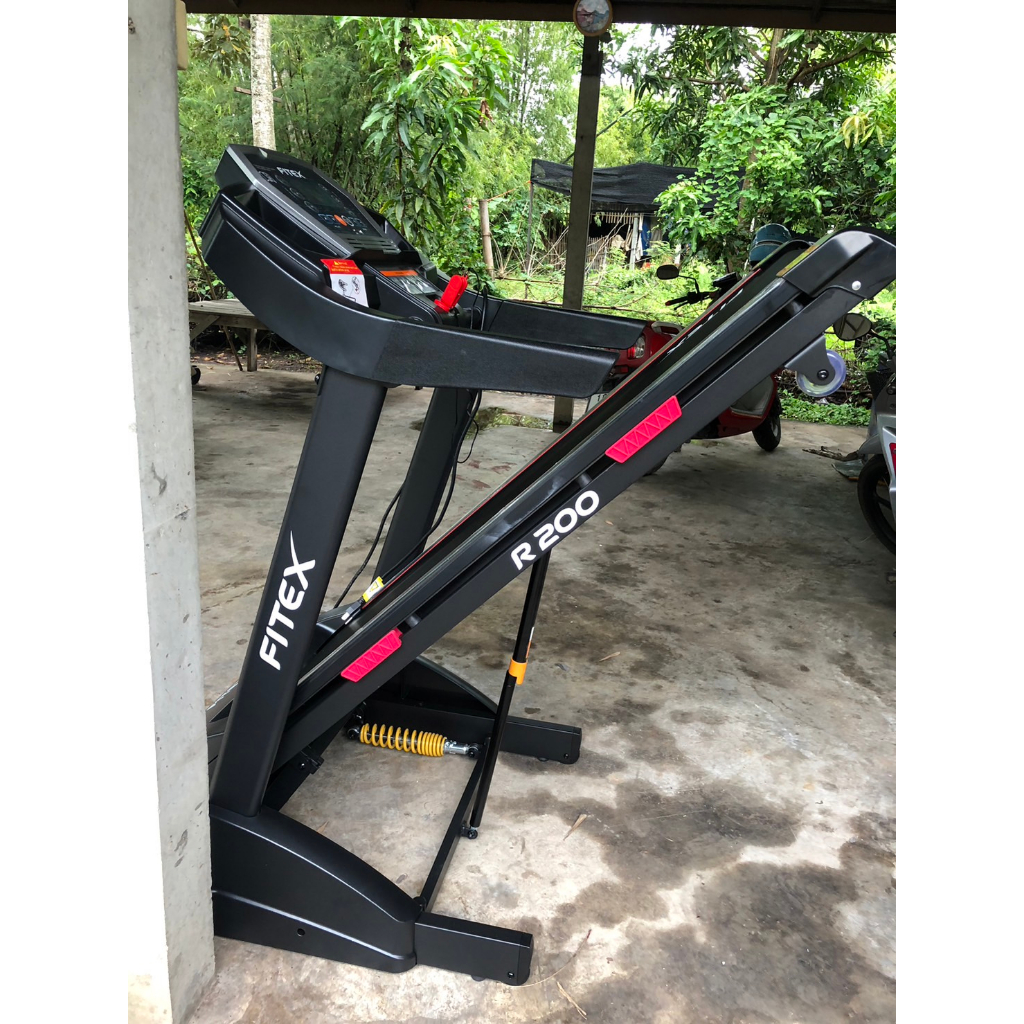 ลู่วิ่งไฟฟ้า R200 3 แรงม้า FITEX ปรับชันไฟฟ้า18ระดับ Zwift น้ำมันออโต้ สปริงโช๊คคู่ใหญ่