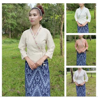 เสื้อผ้าพื้นเมืองเสื้อเจ้านางเมืองเหนือผ้าฝ้ายชินมัย100% 🌟🌟พร้อมส่ง