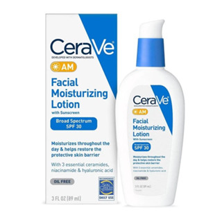 CeraVe Facial Moisturising Lotion AM SPF30 เซราวี เฟสเชี่ยล โลชั่น สำหรับผิวบอบบางแพ้ง่าย 89ml.