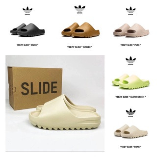 [ ของแท้ 𝟭𝟬𝟬% ] YEEZY SLIDE รองเท้าแตะสุดฮิต แท้ 💯 % pure onxy ocher green bone